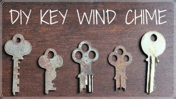 DIY Key Wind Chime #DIY #crafts #windchimes