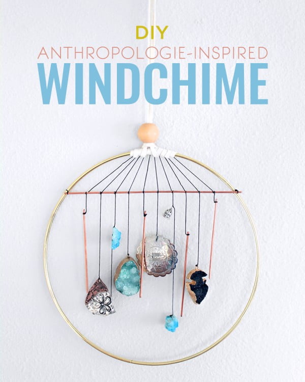 DIY Anthropologie-Inspired Wind Chime #DIY #crafts #windchimes