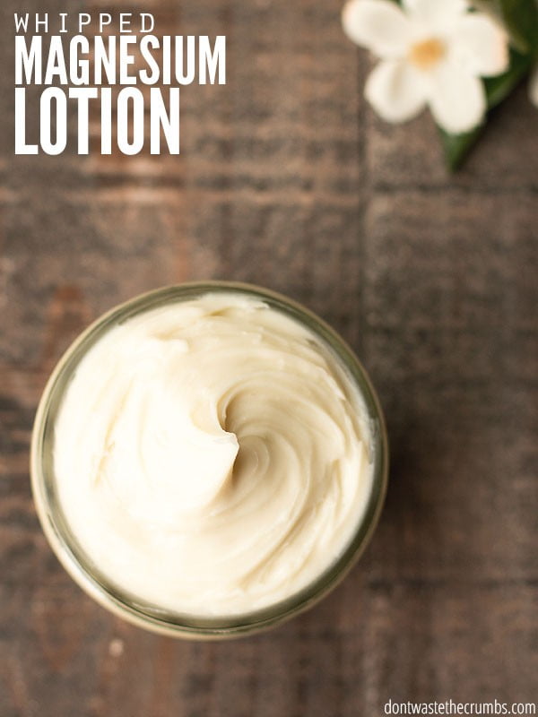 DIY Whipped Magnesium Lotion #DIY #beauty #craft #bodybutter