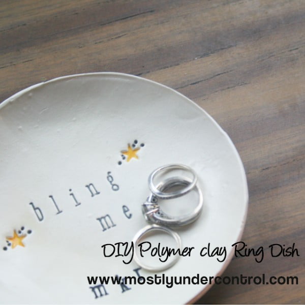 DIY Polymer Clay Ring Dish #DIY #clay #dish #trinket