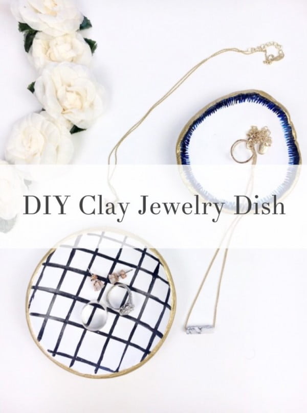 DIY Clay Jewelry Dish #DIY #clay #dish #trinket