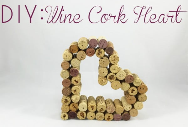DIY: Wine Cork Heart #DIY #craft #winecork