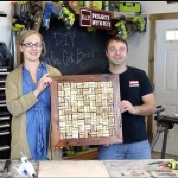 How to Make a Wine Cork Board #DIY #craft #winecork