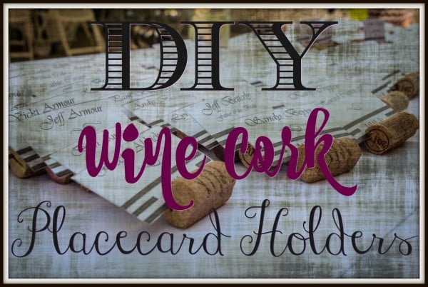 DIY Wine Cork Placecard Holders #DIY #craft #winecork