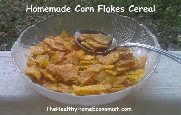 Homemade Corn Flakes Cereal