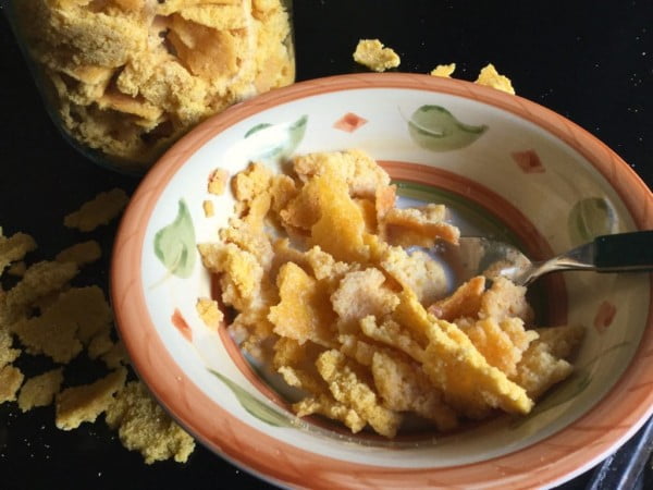Homemade Corn Flakes Cereal