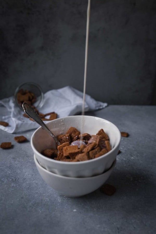 Selbstgemachte Vegane Zimt Corn Flakes aka "Cini Minis"