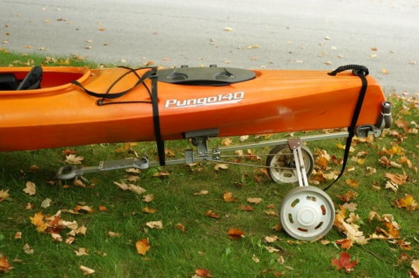 How to Make a Kayak Cart Out of a Golf Bag Cart