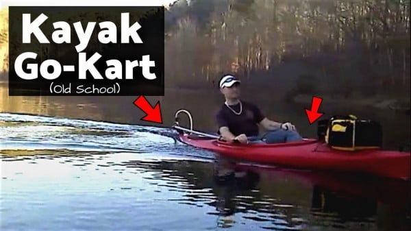 Kayak Go-Kart / My Old School DIY Kayak Motor Build!