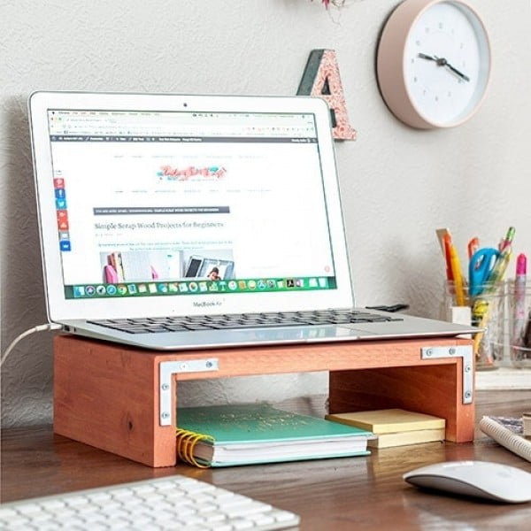 Easy DIY Laptop Stand Using Scrap Wood (PLANS)