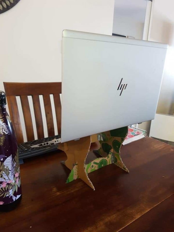 DIY Laptop Stand from Cardboard