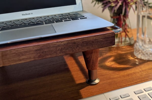 DIY Laptop Stand from a Butcher Block Cutting Board