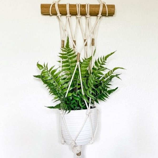Easy DIY Macrame Plant Hanger Wall Hanging Tutorial