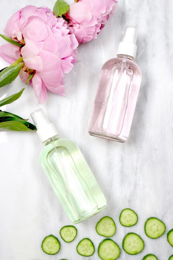 DIY Makeup Setting Spray (Rosewater or Cucumber)