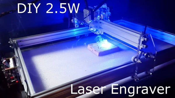 Inexpensive Home DIY 2.5W Laser Engraver