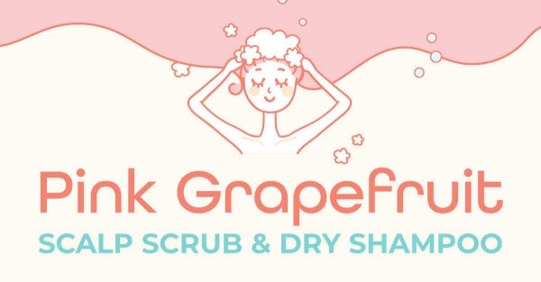 DIY Pink Grapefruit Scalp Scrub & Dry Shampoo