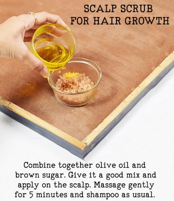 AN EASY DIY SCALP SCRUB RECIPE TO PROMOTE HAIR GROWTH